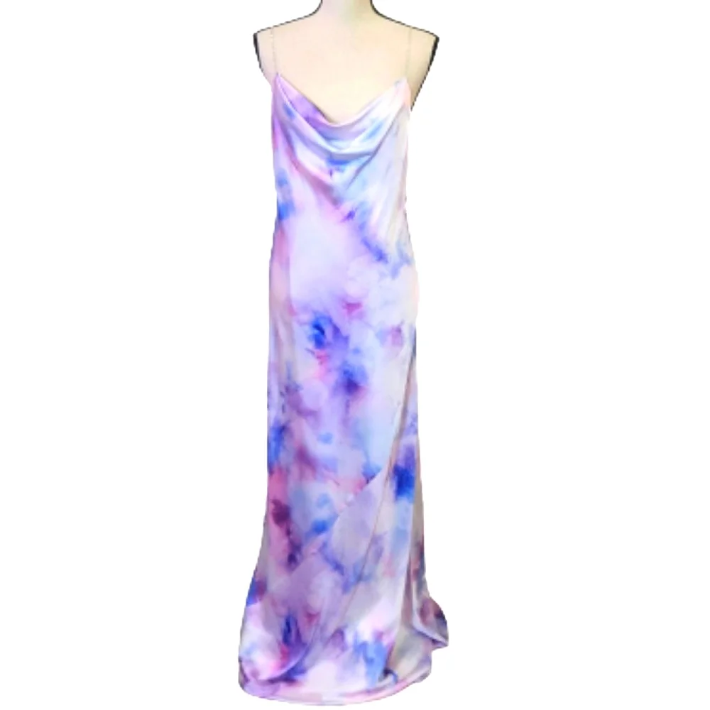 aidan mattox purple dress Aidan by Aidan Mattox Women's Purple Draped Cocktail Dress COUTUREPOINT